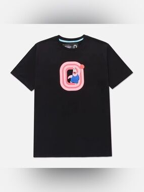 OVERTIME PATRICK Black Short Sleeve Tee